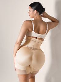 High-Waisted Shaping Briefs Breathable Mesh Waist & Abdomen Control Butt Lifter