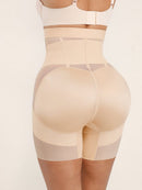 High-Waisted Shaping Briefs Breathable Mesh Waist & Abdomen Control Butt Lifter