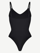 Seamless Scultp Covered Bust Jumpsuit Thong Bodysuit