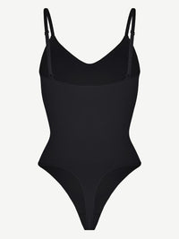 Seamless Scultp Covered Bust Jumpsuit Thong Bodysuit