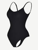 Seamless Scultp Covered Bust Jumpsuit Thong Bodysuit