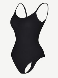 Seamless Scultp Covered Bust Jumpsuit Thong Bodysuit