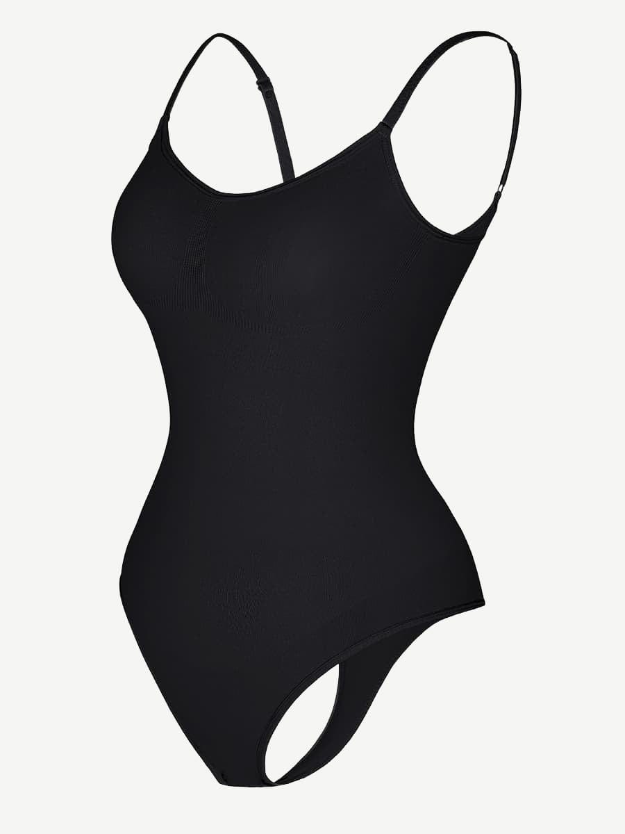 Seamless Scultp Covered Bust Jumpsuit Thong Bodysuit
