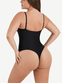 Seamless Scultp Covered Bust Jumpsuit Thong Bodysuit
