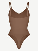 Seamless Scultp Covered Bust Jumpsuit Thong Bodysuit