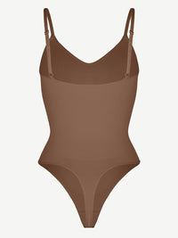Seamless Scultp Covered Bust Jumpsuit Thong Bodysuit