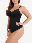 Seamless Scultp Covered Bust Jumpsuit Thong Bodysuit