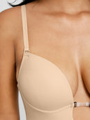 One-piece Front Low-cut Beauty Back Wedding Thong Bodysuit