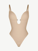 One-piece Front Low-cut Beauty Back Wedding Thong Bodysuit