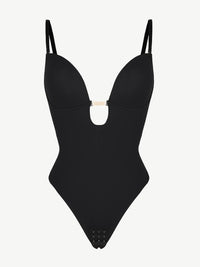 One-piece Front Low-cut Beauty Back Wedding Thong Bodysuit