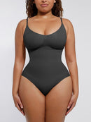 Seamless Scultp Covered Bust Jumpsuit Thong Bodysuit
