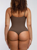 Seamless Scultp Covered Bust Jumpsuit Thong Bodysuit