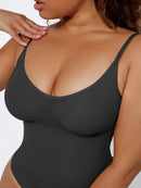 Seamless Scultp Covered Bust Jumpsuit Thong Bodysuit