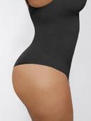 Seamless Scultp Covered Bust Jumpsuit Thong Bodysuit