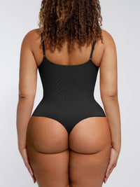 Seamless Scultp Covered Bust Jumpsuit Thong Bodysuit