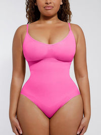 Seamless Scultp Covered Bust Jumpsuit Thong Bodysuit