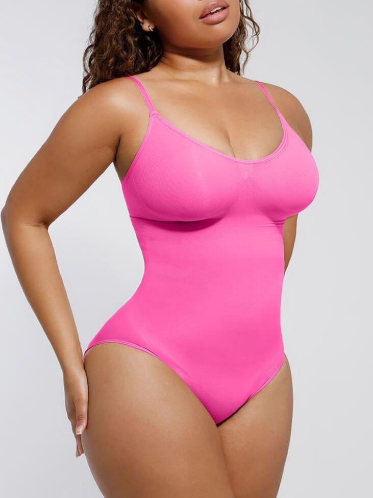 Seamless Scultp Covered Bust Jumpsuit Thong Bodysuit