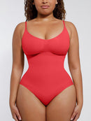 Seamless Scultp Covered Bust Jumpsuit Thong Bodysuit