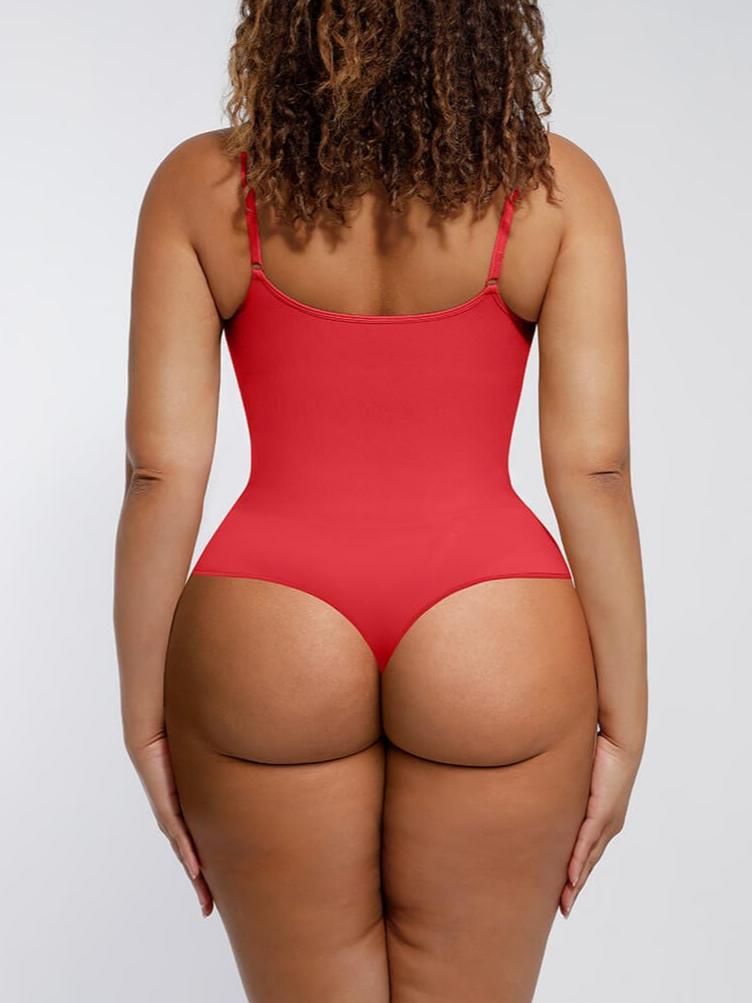 Seamless Scultp Covered Bust Jumpsuit Thong Bodysuit
