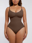 Seamless Scultp Covered Bust Jumpsuit Thong Bodysuit
