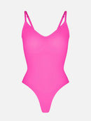 Seamless Scultp Covered Bust Jumpsuit Thong Bodysuit
