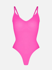 Seamless Scultp Covered Bust Jumpsuit Thong Bodysuit