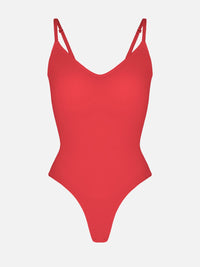 Seamless Scultp Covered Bust Jumpsuit Thong Bodysuit