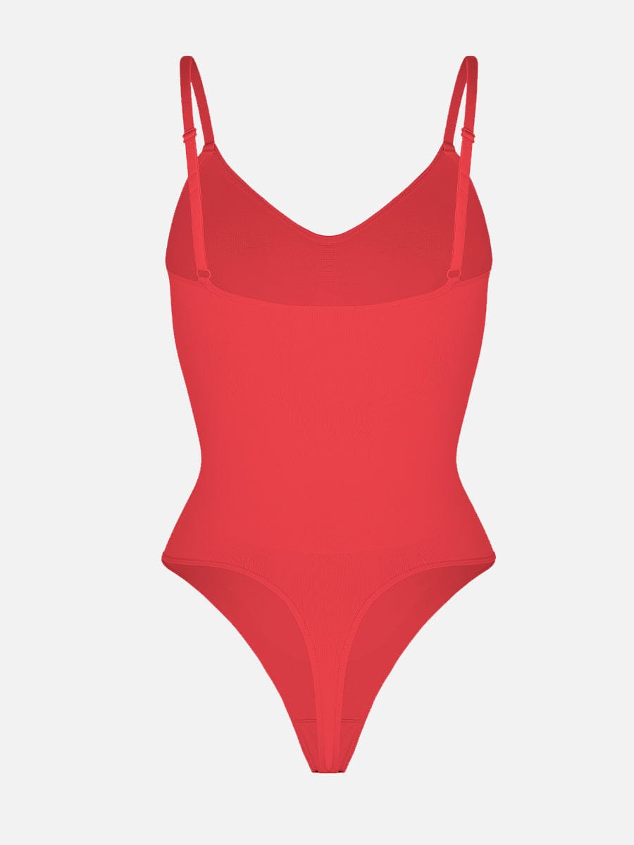 Seamless Scultp Covered Bust Jumpsuit Thong Bodysuit
