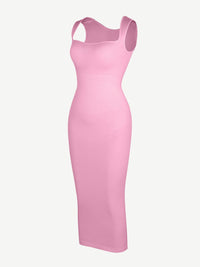 🌿 Eco-friendly Seamless 360° Waist Control Spaghetti Strap Suspender Long Skirt