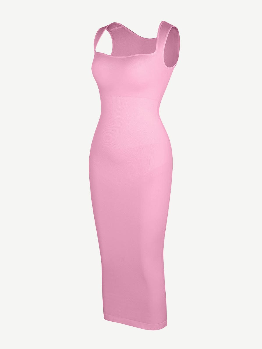 🌿 Eco-friendly Seamless 360° Waist Control Spaghetti Strap Suspender Long Skirt