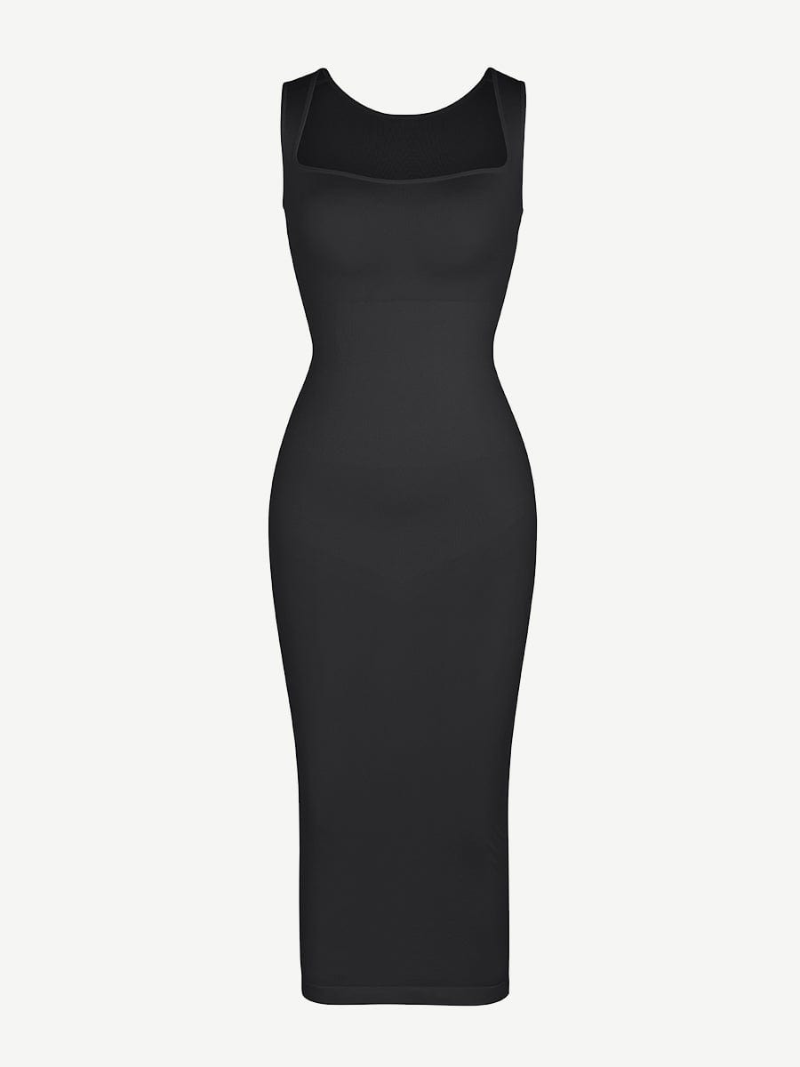 🌿 Eco-friendly Seamless 360° Waist Control Spaghetti Strap Suspender Long Skirt
