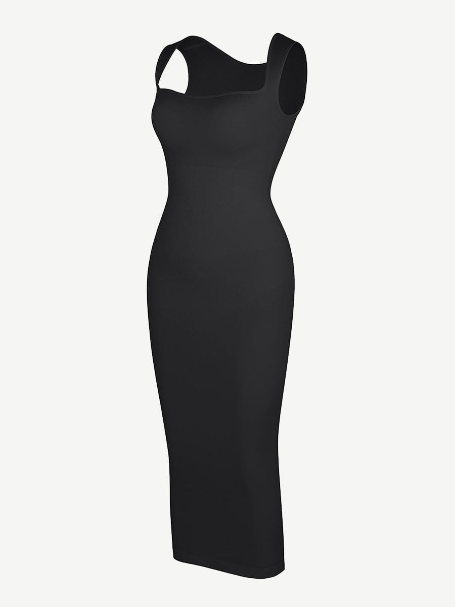 🌿 Eco-friendly Seamless 360° Waist Control Spaghetti Strap Suspender Long Skirt