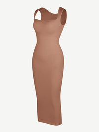 🌿 Eco-friendly Seamless 360° Waist Control Spaghetti Strap Suspender Long Skirt