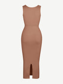 🌿 Eco-friendly Seamless 360° Waist Control Spaghetti Strap Suspender Long Skirt