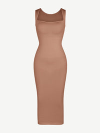 🌿 Eco-friendly Seamless 360° Waist Control Spaghetti Strap Suspender Long Skirt