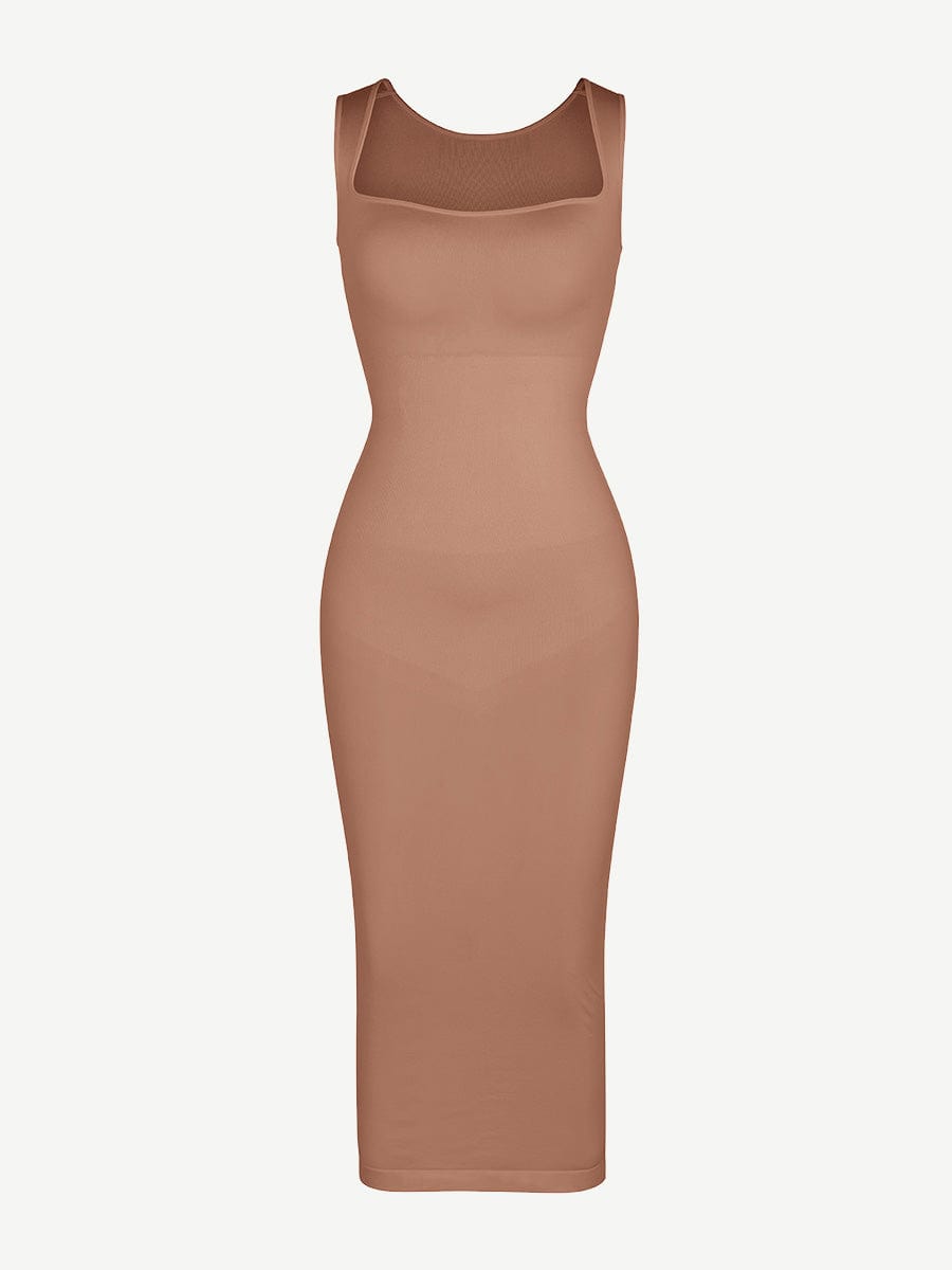 🌿 Eco-friendly Seamless 360° Waist Control Spaghetti Strap Suspender Long Skirt