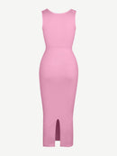 🌿 Eco-friendly Seamless 360° Waist Control Spaghetti Strap Suspender Long Skirt