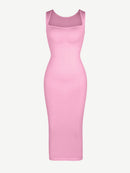 🌿 Eco-friendly Seamless 360° Waist Control Spaghetti Strap Suspender Long Skirt