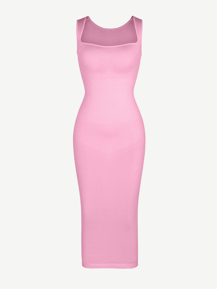 🌿 Eco-friendly Seamless 360° Waist Control Spaghetti Strap Suspender Long Skirt