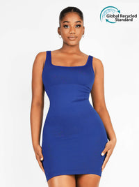 🌿Eco-friendly Square-neck Shaper Snatched Seamless Dress