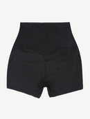 Blue Neoprene Shorts Hook And Eye Closure Cellulite Reducing