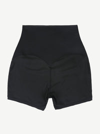Blue Neoprene Shorts Hook And Eye Closure Cellulite Reducing